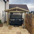 Load image into Gallery viewer, Apex Wooden Hot Tub Gazebo with Roof