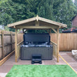Load image into Gallery viewer, Apex Wooden Hot Tub Gazebo with Roof