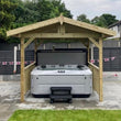 Load image into Gallery viewer, Apex Wooden Hot Tub Gazebo with Roof
