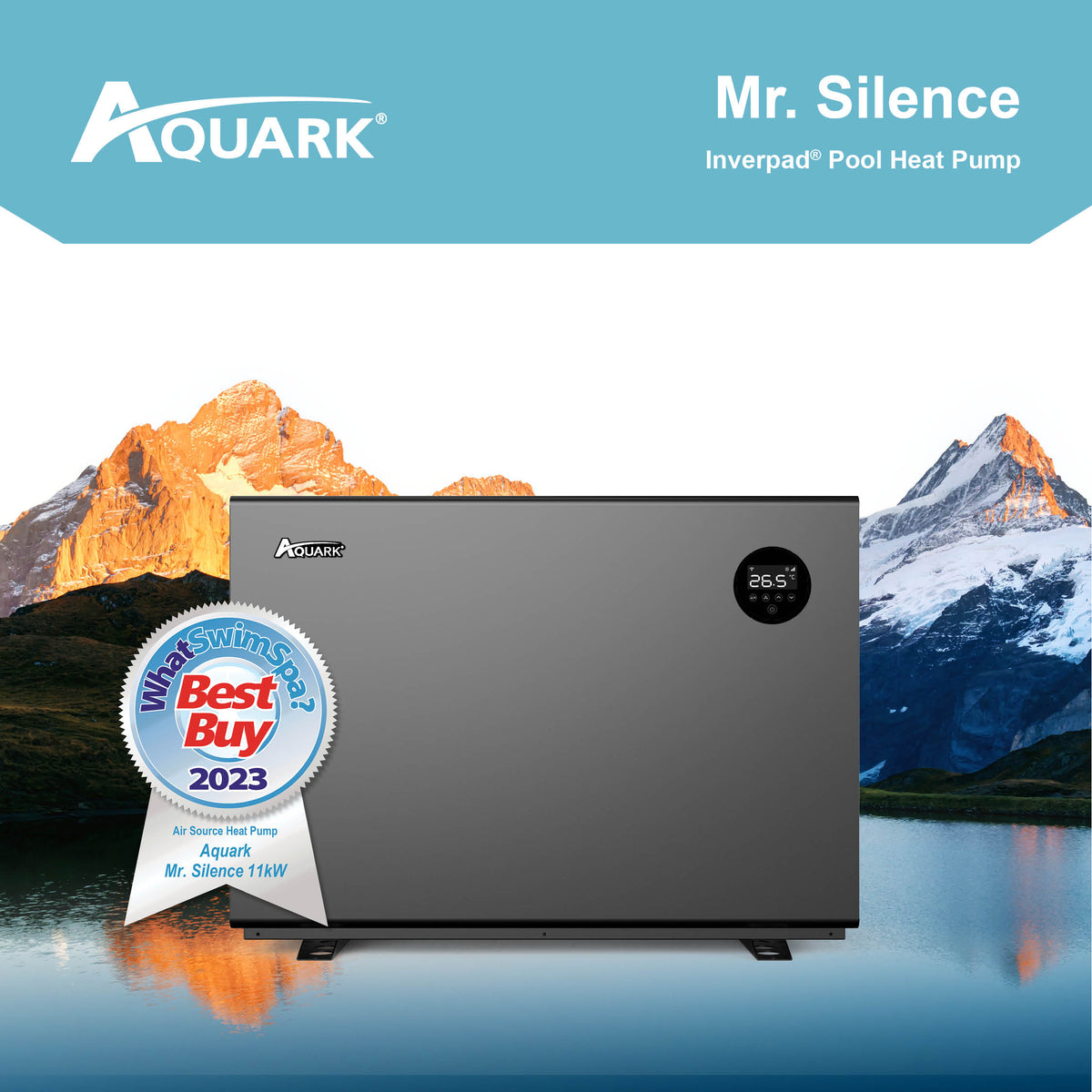 Aquark Mr Silence 9kW Air Source Heat Pump for Hot Tubs | Save on Your  Bills – Outdoor Living