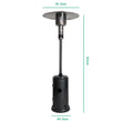 Load image into Gallery viewer, Outdoor Mushroom Gas Patio Heater - Black