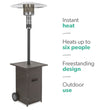 Load image into Gallery viewer, Outdoor Mushroom Gas Patio Heater - Brown Rattan