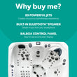 Load image into Gallery viewer, Outdoor Barcelona - 5 Person Hot Tub with 2 Loungers
