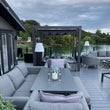 Load image into Gallery viewer, Bespoke Velarium Metal Hot Tub Gazebo with Waterproof Retracting Canopy Roof
