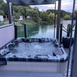 Load image into Gallery viewer, Bespoke Velarium Metal Hot Tub Gazebo with Waterproof Retracting Canopy Roof
