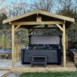 Load image into Gallery viewer, Apex Wooden Hot Tub Gazebo with Roof