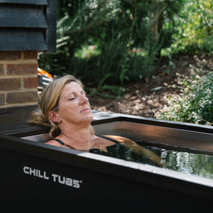 Sally Gunnell in Superior Wellness Chill Tubs Ice Bath