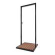 Load image into Gallery viewer, Zen Black Outdoor Shower with Wood Effect Base