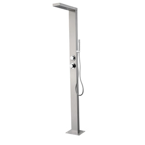 Suva Stainless Steel Outdoor Shower with Pencil Handset