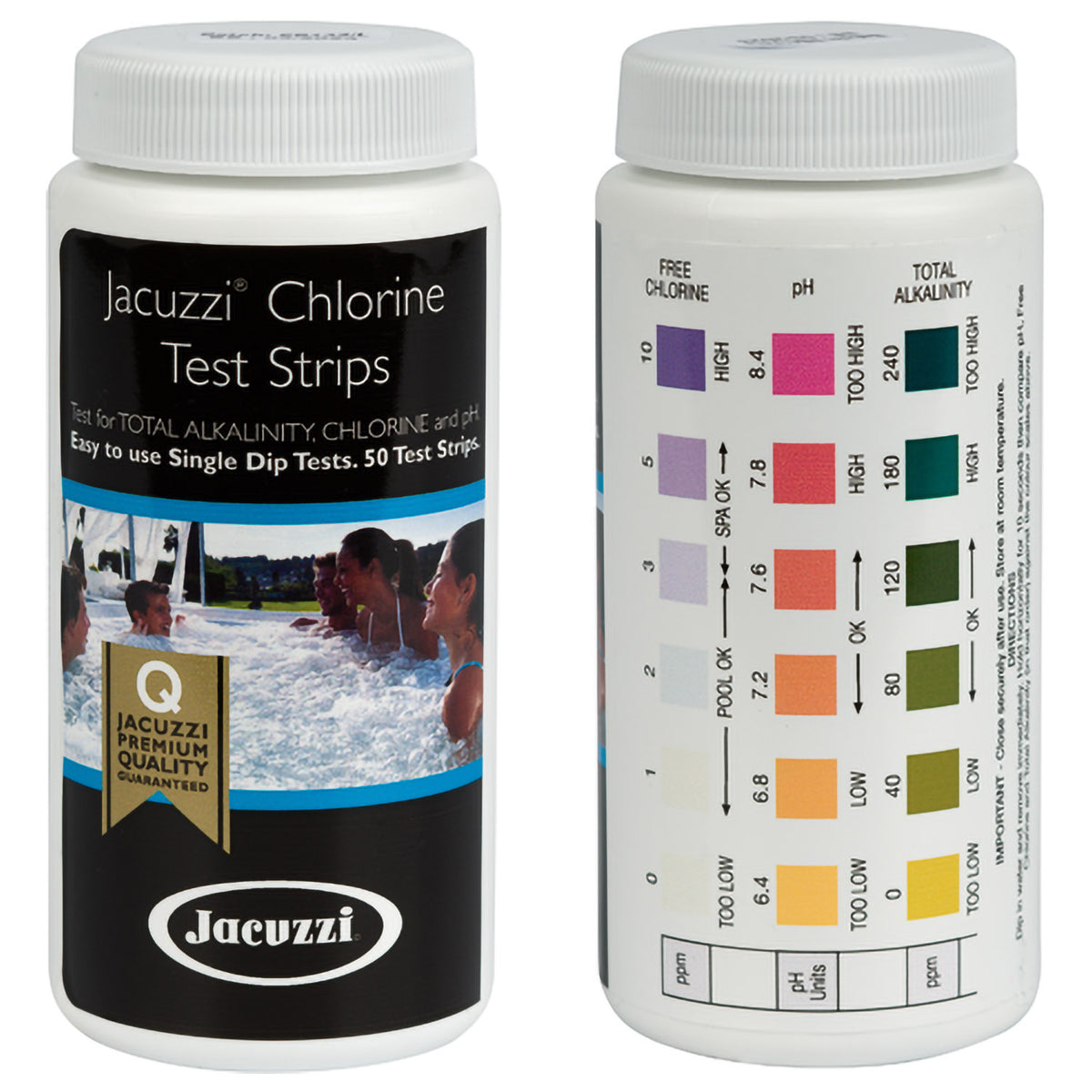 Jacuzzi® Hot Tub Chlorine Water Test Strips Next Day Delivery