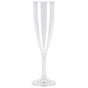 Hot Tub Safe Clear Champagne Glass