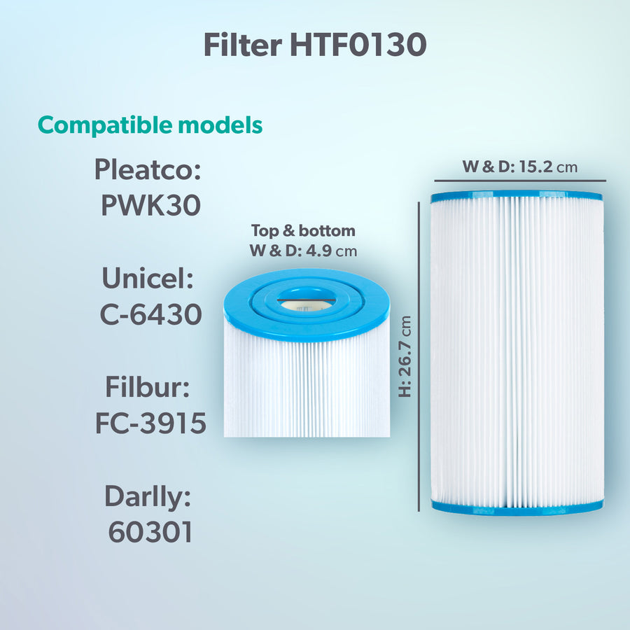 HTF0130 30sq ft Hot Tub Filter - Hot Springs
