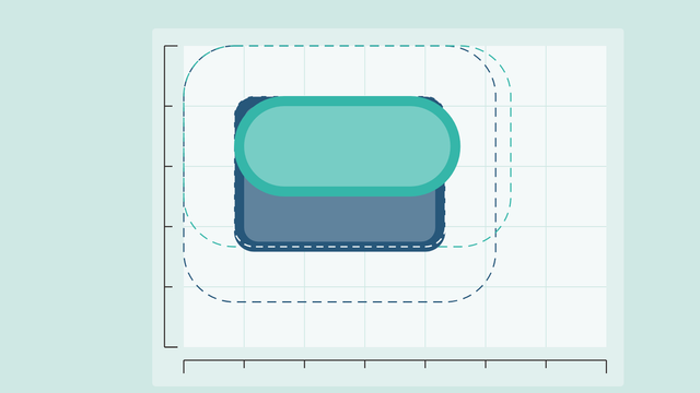 Plan view of a paved patio on a 600 mm slab grid with the Harmony, Comfort and Reef compact hot tubs drawn to the same scale, each with half a metre of clear space dashed around it