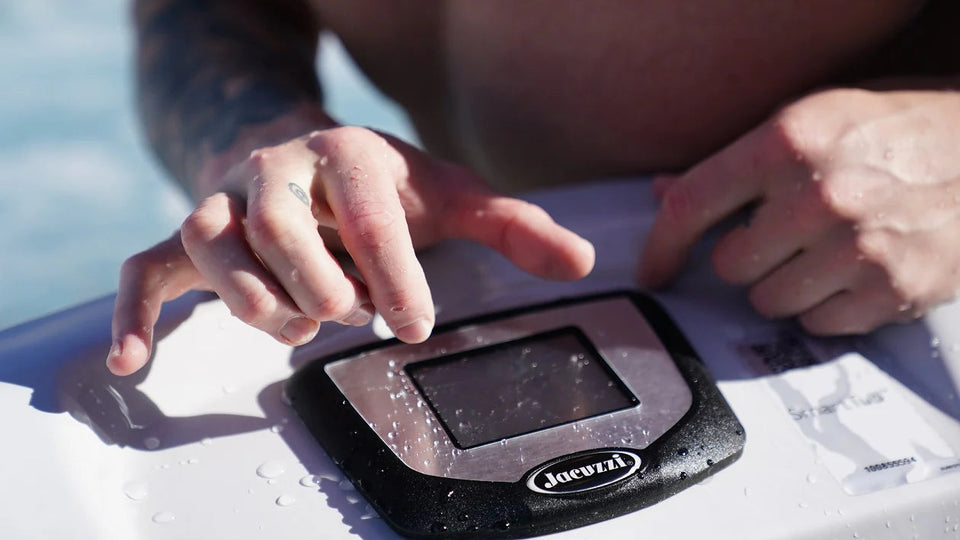 Editorial image showing the practical context for navigating your hot tub: a handy guide to finding essential parts.