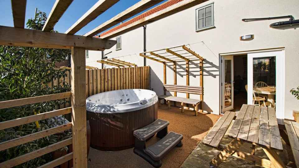 Editorial image showing the practical context for the best hot tubs under £5,000.