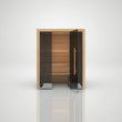Load image into Gallery viewer, Hekla Traditional 160 sauna in Scandi finish, straight-on front view with door open
