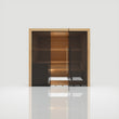 Load image into Gallery viewer, Hekla Traditional 210x sauna in Scandi finish, straight-on front view with door open
