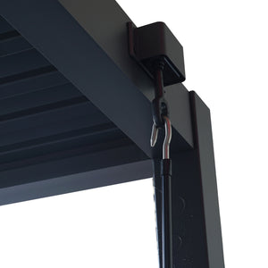 Heavy-Duty Aluminium Pergola with Louvred Roof - 3x3m