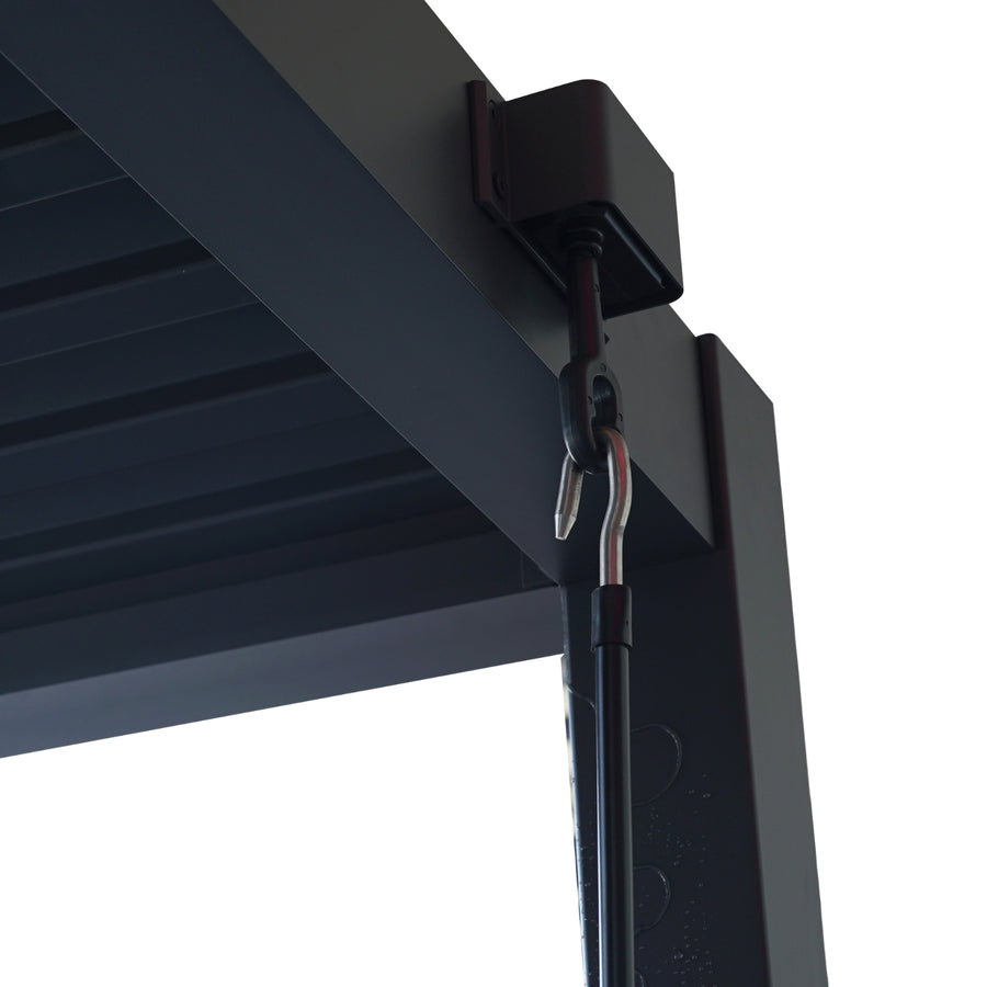 Heavy-Duty Aluminium Pergola with Louvred Roof - 3x3m