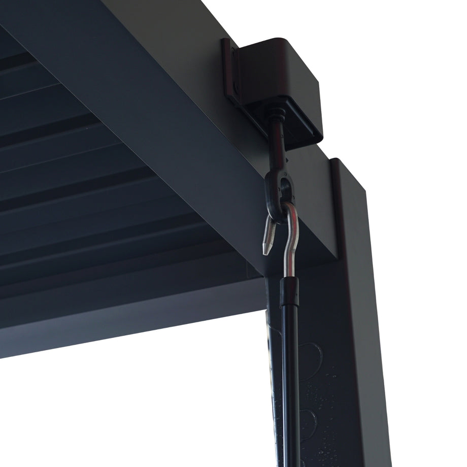 Heavy-Duty Aluminium Pergola with Louvred Roof - 3x3m