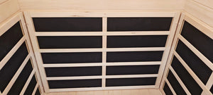 2 Person Indoor Infra-red Sauna - Black - Outdoor Living