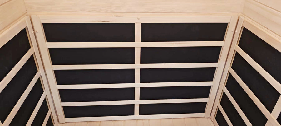 2 Person Indoor Infra-red Sauna - Black - Outdoor Living