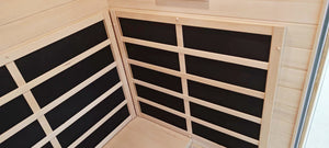 2 Person Indoor Infra-red Sauna - Black - Outdoor Living