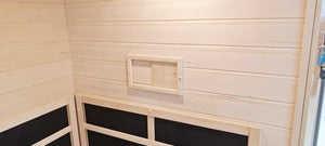 2 Person Indoor Infra-red Sauna - Black - Outdoor Living