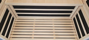 2 Person Indoor Infra-red Sauna - Black - Outdoor Living