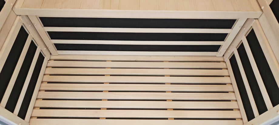 2 Person Indoor Infra-red Sauna - Black - Outdoor Living