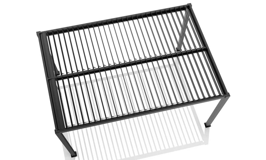 Heavy-Duty Aluminium Pergola with Dual Zone Louvred Roof - 4x3m