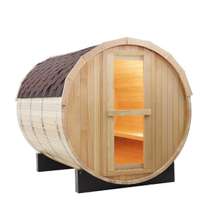4 Person Outdoor Barrel Sauna - Outdoor Living