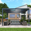Load image into Gallery viewer, Heavy-Duty Aluminium Pergola with Dual Zone Louvred Roof - 4x3m
