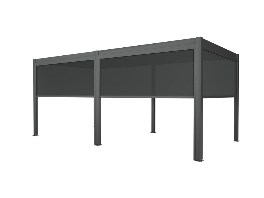 Heavy-Duty Aluminium Pergola with Dual Zone Louvred Roof - 6x3m