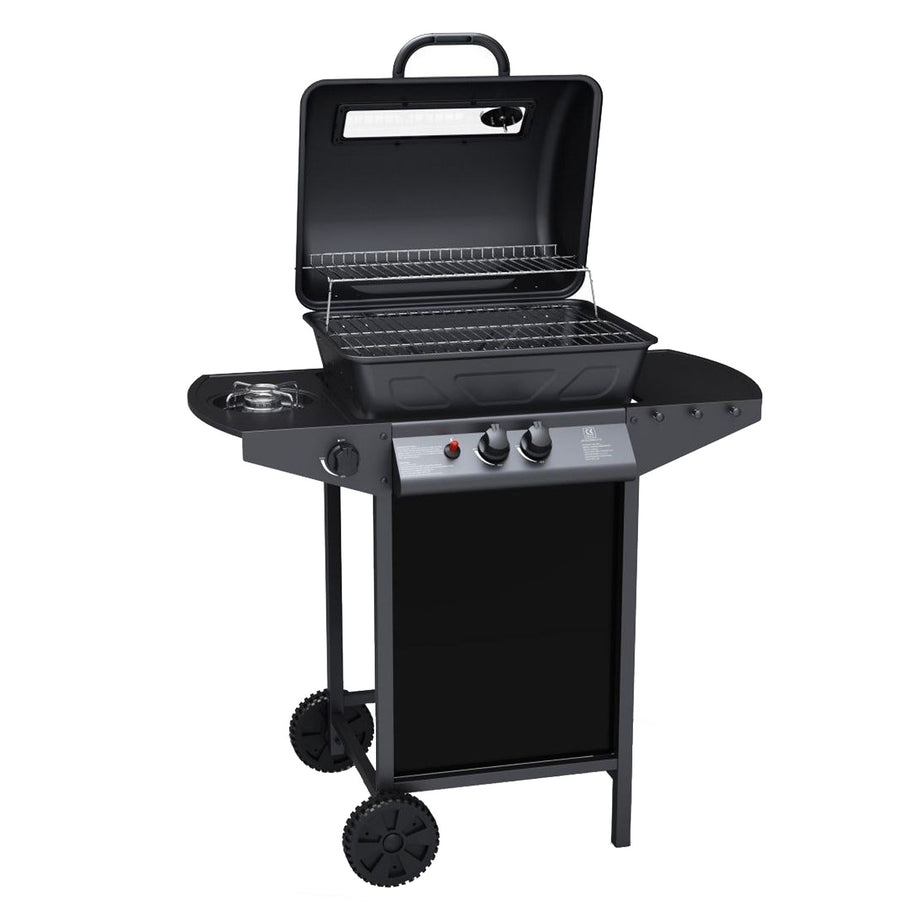 Boss Grill Louisiana - 2 Burner Gas BBQ Grill with Side Burner