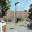 Load image into Gallery viewer, Chrome Thermostatic Mixer Outdoor Shower with Pencil Hand Shower 2 Outlets - Suva
