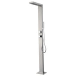 Load image into Gallery viewer, Chrome Mixer Outdoor Shower with Pencil Hand Shower 2 Outlets - Suva