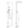 Load image into Gallery viewer, Chrome Thermostatic Mixer Outdoor Shower with Pencil Hand Shower 2 Outlets - Suva
