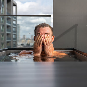 Bradley Simmonds in Superior Wellness Chill Tubs Ice Bath