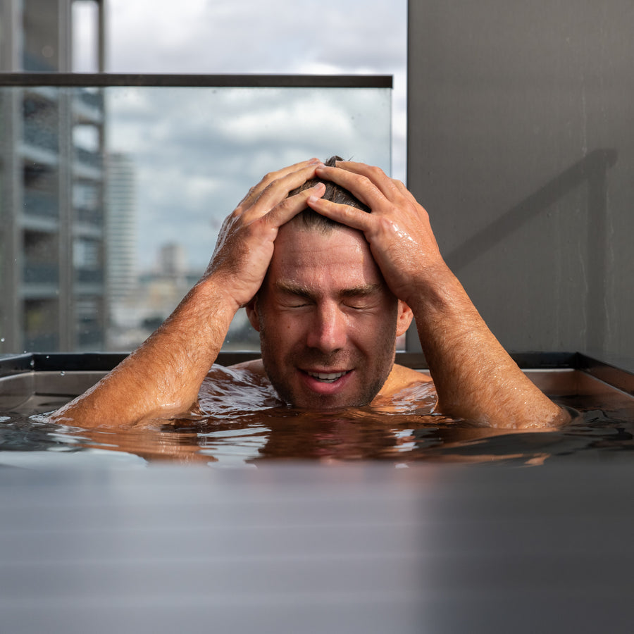 Bradley Simmonds in Superior Wellness Chill Tubs Ice Bath