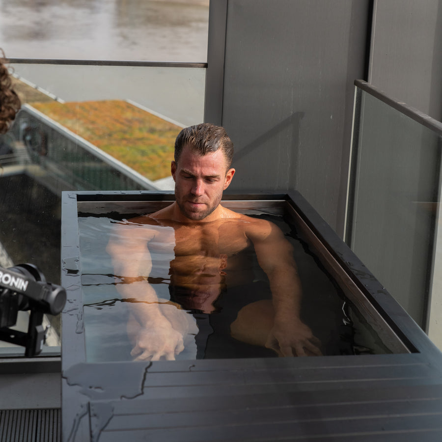 Bradley Simmonds in Superior Wellness Chill Tubs Ice Bath