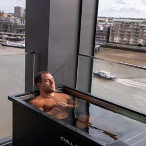 Bradley Simmonds in Superior Wellness Chill Tubs Ice Bath