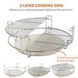 Load image into Gallery viewer, Boss Grill The Egg - 18 Inch Ceramic Kamado Style Charcoal Egg BBQ Grill