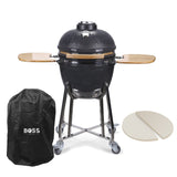 Load image into Gallery viewer, Boss Grill The Egg - 18 Inch Ceramic Kamado Style Charcoal Egg BBQ Grill