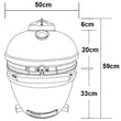 Load image into Gallery viewer, Boss Grill The Egg - 18 Inch Ceramic Kamado Style Charcoal Egg BBQ Grill
