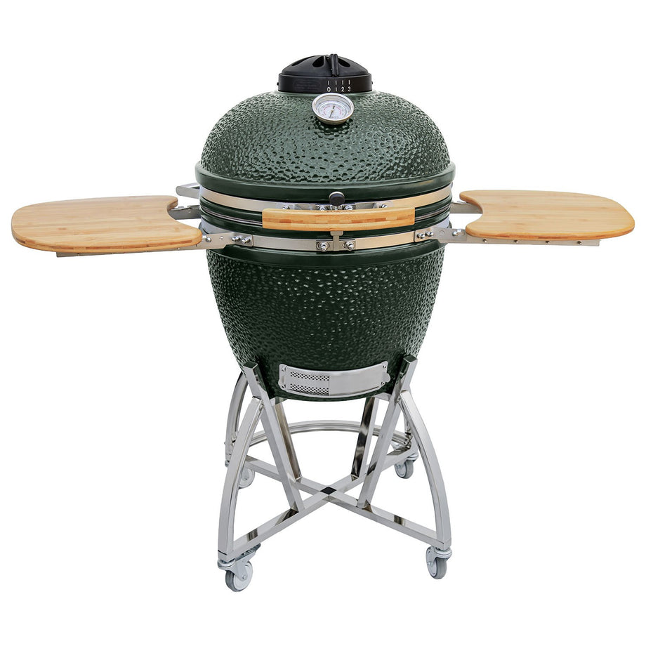 Boss Grill The Egg XL - 22 Inch Ceramic Kamado Style Charcoal Smoker BBQ Grill