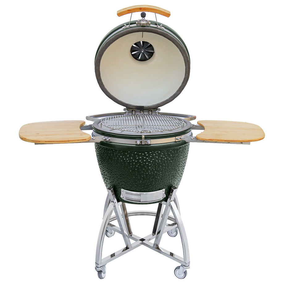 Boss Grill The Egg XL - 22 Inch Ceramic Kamado Style Charcoal Smoker BBQ Grill