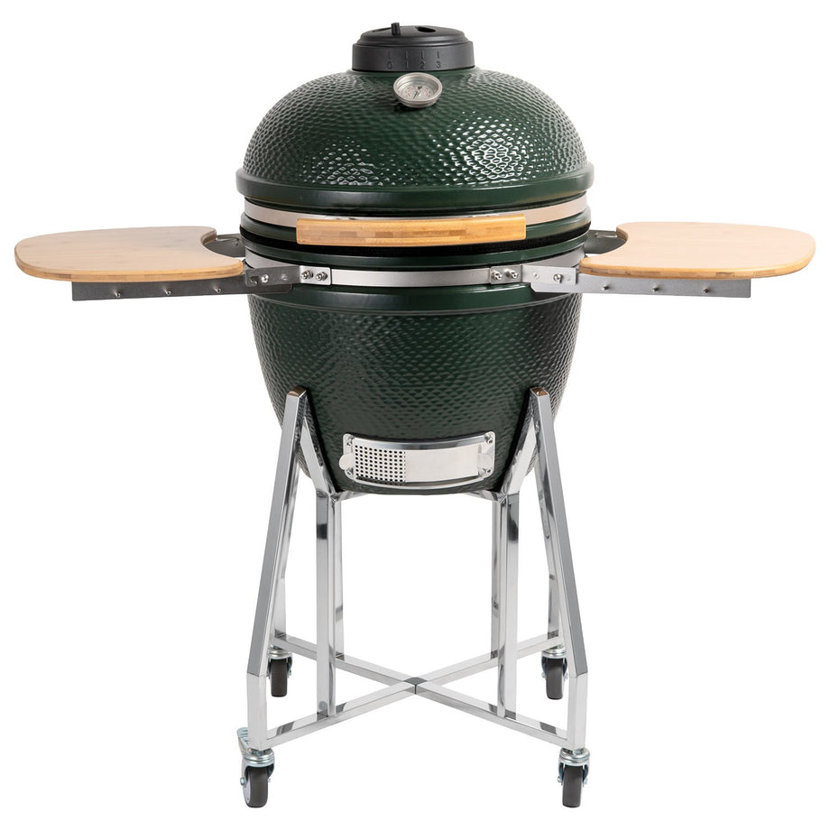 Boss Grill The Egg - 18 Inch Ceramic Kamado Style Charcoal Egg BBQ Grill