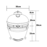 Load image into Gallery viewer, Boss Grill The Egg - 18 Inch Ceramic Kamado Style Charcoal Egg BBQ Grill