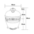 Load image into Gallery viewer, Boss Grill The Egg - 18 Inch Ceramic Kamado Style Charcoal Egg BBQ Grill
